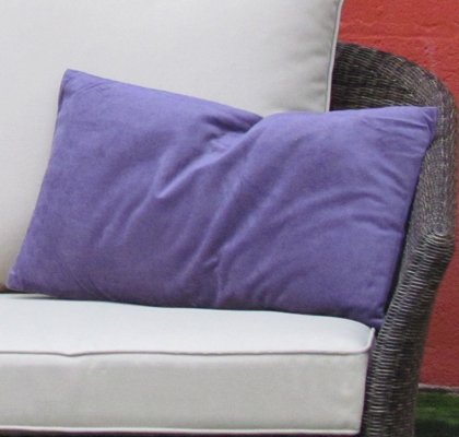 [JA28842] Coussin Rectangle VELOURS Violet 50 x 30 cm