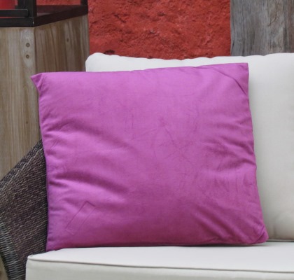 [JA28851] Coussin Carré VELOURS Fuchsia 45 x 45 cm
