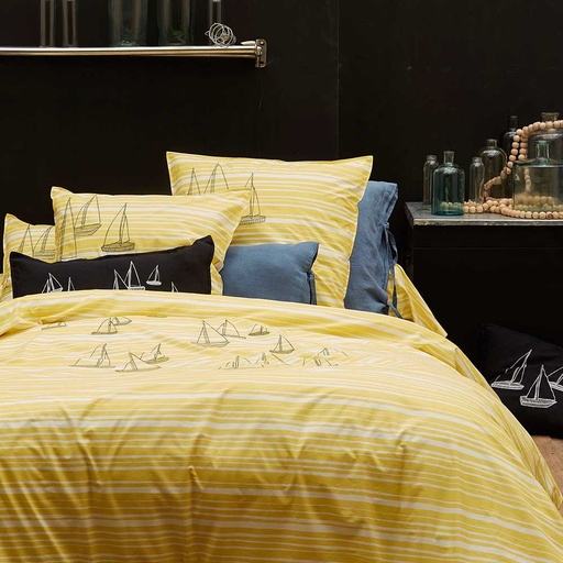 [SZSTOCKHOLM] Parure de Lit SYLVIE THIRIEZ Collection STOCKHOLM Housse de Couette + 2 Taies