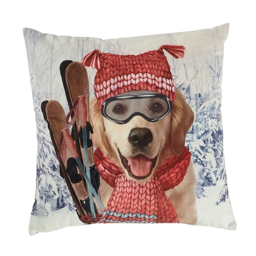 [SMA060] Coussin CHIEN SKIEUR 45 cm