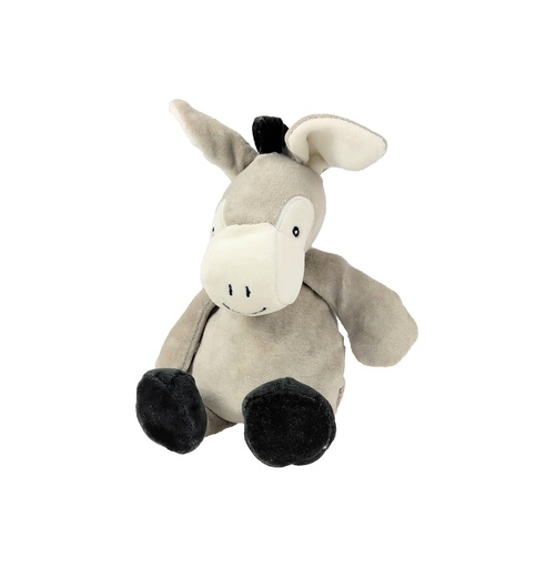 [9676] Peluche Bio doudou ANE assis 17 cm