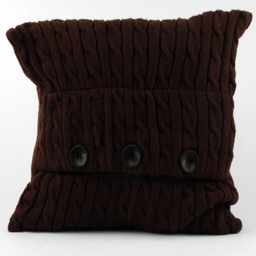 [MA20-39-483] COUSSIN en Tricot Laine MARRON
