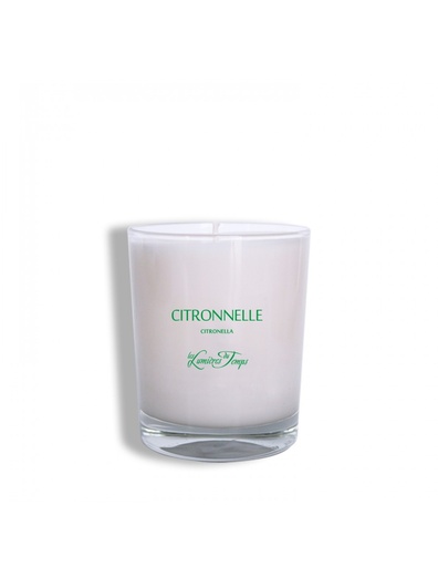 [BV01CI] Bougie Végétale 180g CITRONNELLE - LES LUMIERES DU TEMPS 55H