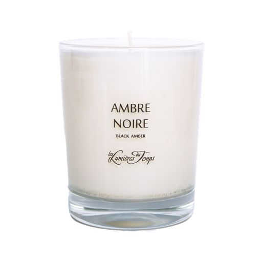 [BV02AM] Bougie Végétale 90g Senteur AMBRE NOIRE - LES LUMIERES DU TEMPS