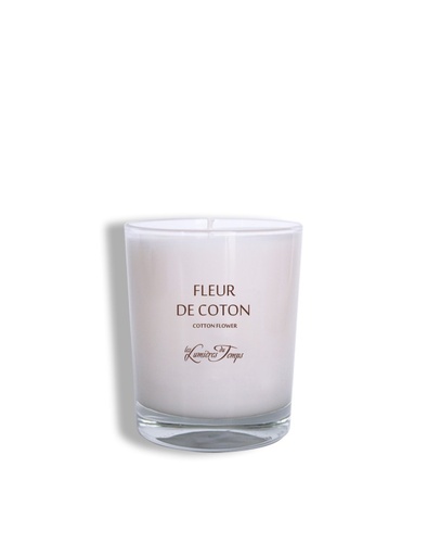 [BV02FL] Bougie Végétale 90gr Fleur de Coton - LES LUMIERES DU TEMPS