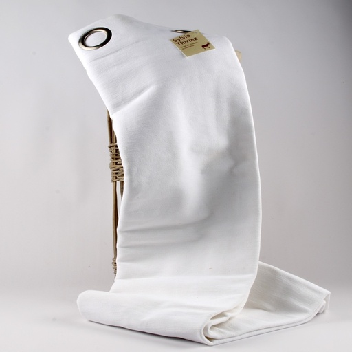 [03.07.007] Rideau BACHETTE uni BLANC Sylvie Thiriez