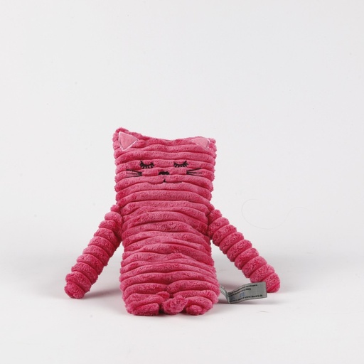 [8784] Peluche Bouillotte CHAT chauffant Rose