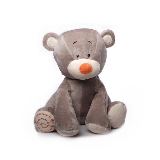 [8420] Peluche Enfant Ours Ultra Doux Nez Orange