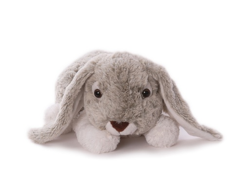 [7608] Peluche Lapin doux allongé 30 cm