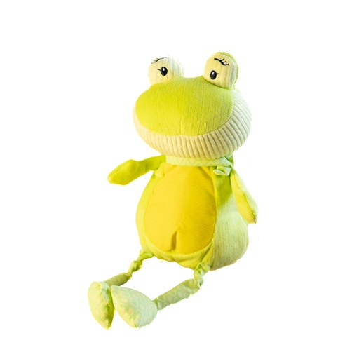 [71716JAUNE] Peluche GRENOUILLE ventre Jaune Ht 33cm