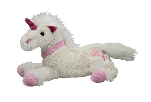 [6198] Peluche LICORNE Blanche 25 cm Ultra Doux