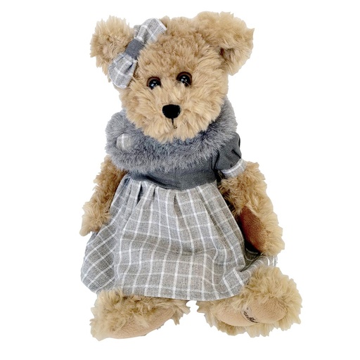 [QJ620] Peluche Ours brun NOELIA Louise Mansen 28 cm
