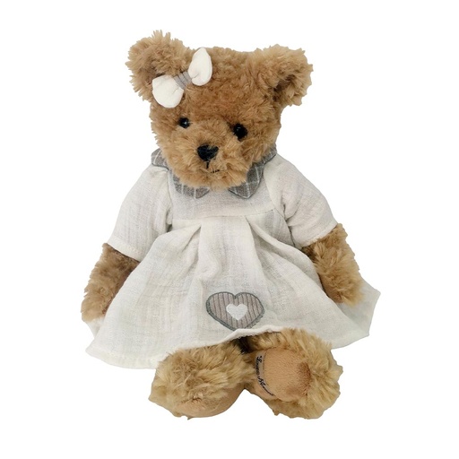 [QJ621RAYE] Peluche Ours PRISCA Louise Mansen 33 cm
