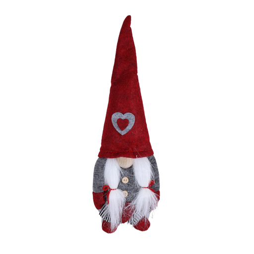 [51-615-S-20margret] Gnome Lutin de Noël MARGRET- déco Peluche 29 cm