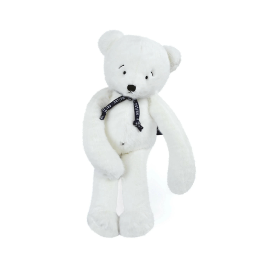[MA0173] Peluche Ours Blanc Méloé MAILOU 37 cm