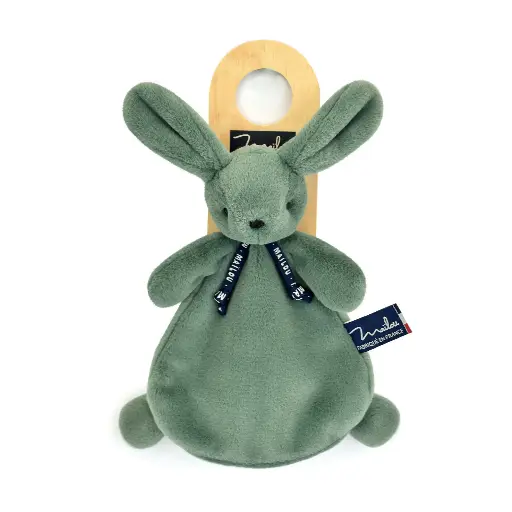 [MA0247] Doudou Lapin Vert Dorlotin MAILOU 24 cm