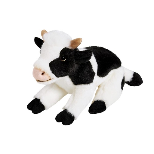 [1732] Peluche Vache Noire et Blanche  ANIMA 26 cm 