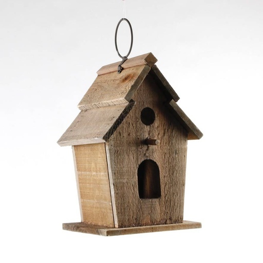 [MJ025] Cabane à oiseaux bois deux ouvertures 