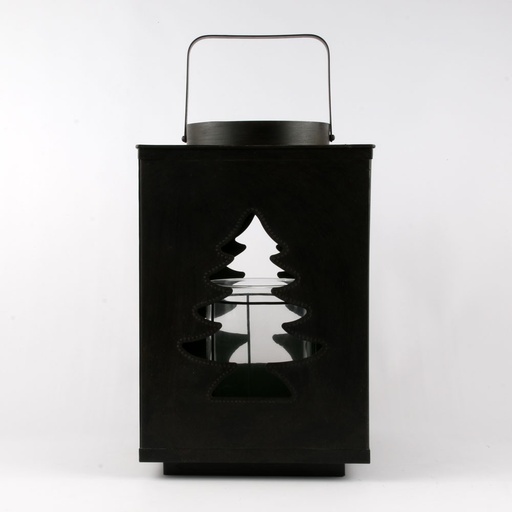 [MA20-46-883] Lanterne Métal SAPIN DE NOEL 30 cm
