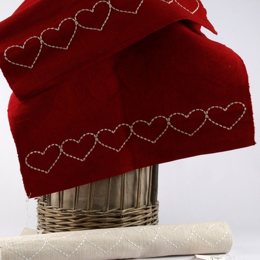 [5301-17-01] Chemin de Table Linge SYLVIE THIRIEZ Collection MAKE A WISH.