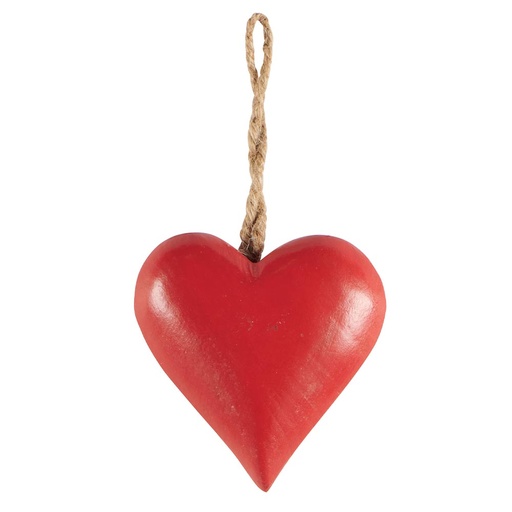 [NC144] Coeur en bois rouge 7,5 cm