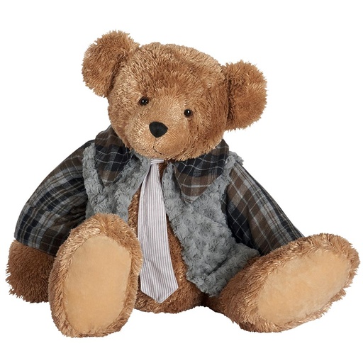 [QJ494] Peluche Ours Brun EVAN Louise Mansen 80 cm
