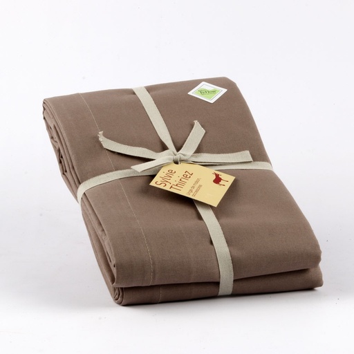[03.04.008] Nappe Rectangle TAUPE Téflon SYLVIE THIRIEZ 