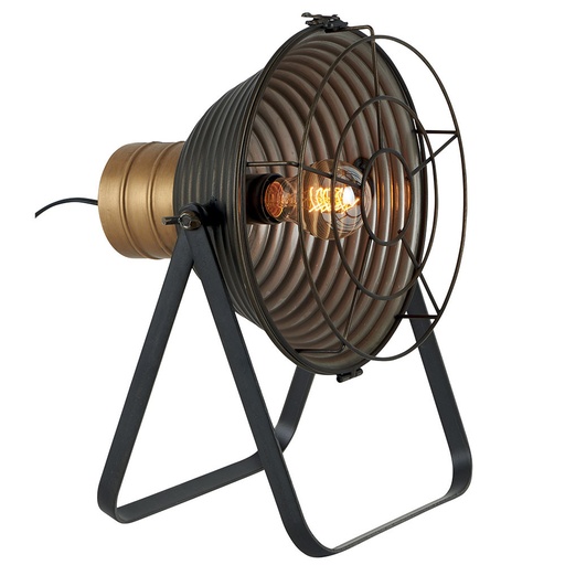 [GF003] Lampe à poser abat-jour métal ondulé