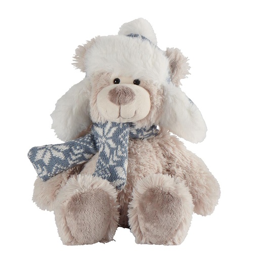 [WW108] Peluche Ours Gris JESSY Louise Mansen 24 cm