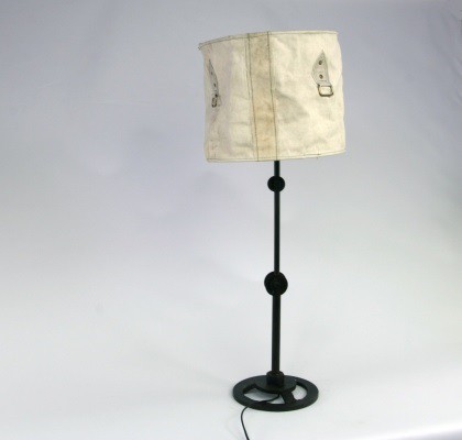 [LL2630795 8166012] Lampe DALTON Fer Rouille Pied de lampe + abat-jour
