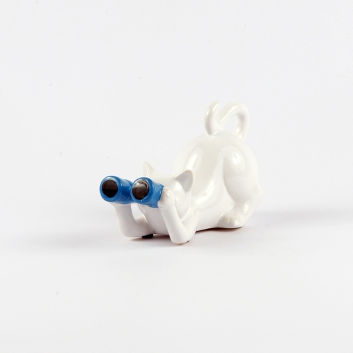 [LH973B] CHAT Jumelles Bleu ARTY 17 cm 