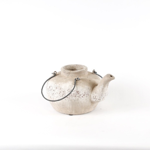 [22893] Décoration Vase Théière en Terre Cuite