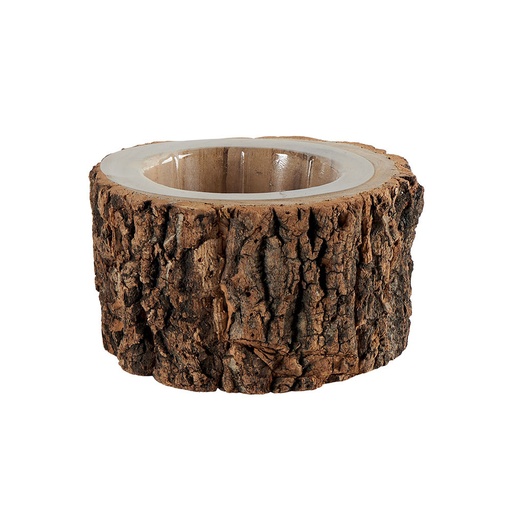 [FW005] Cache Pot ECORCE cylindrique support rotatif 10 cm