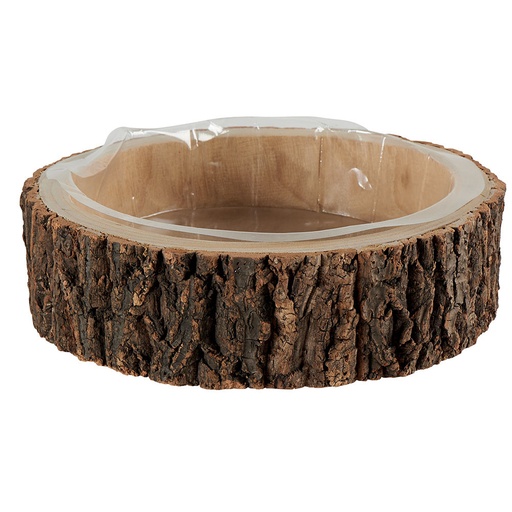 [FW006] Cache Pot ECORCE cylindrique support rotatif 9 cm