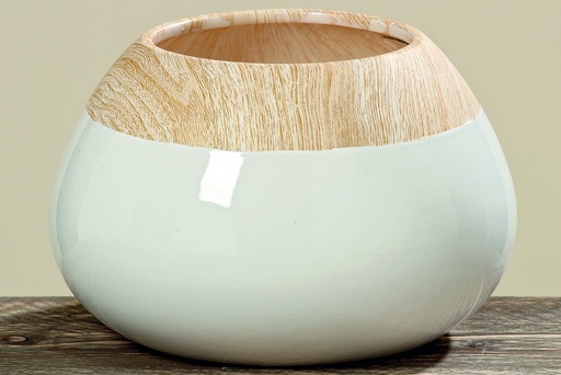[BO3397500] Vase TIA Dolomite Blanc 16 cm