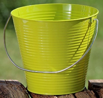 [BE8632100VERT] Cache Pot à plante métal laqué vert 23 cm 