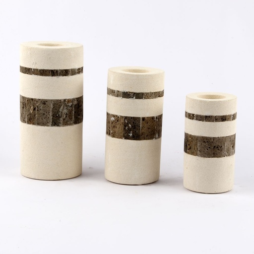 [STCH22] Set de 3 PHOTOPHORES combiné Pierre Naturelle volcanique Aromathérapie 