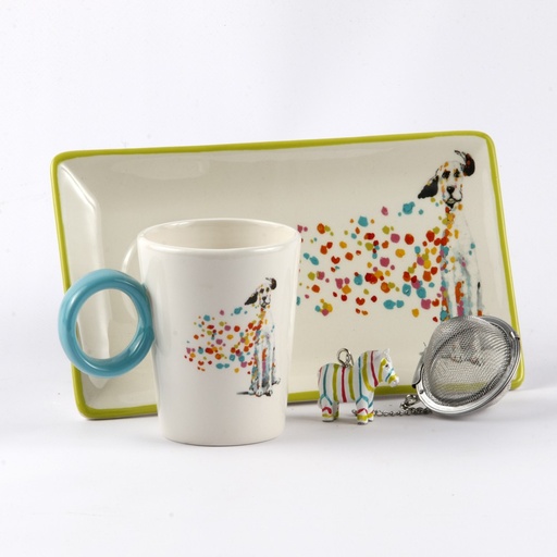 [DE813] Set Serviteur à Thé CHIEN PopArt 