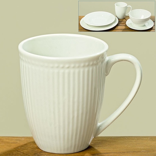 [BO7711100] Mug Tasse Porcelaine blanche Collection CELINA 10 cm