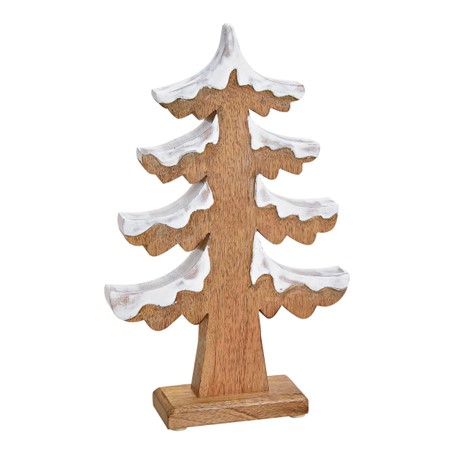 [10030945] Sapin de Noël avec Neige en bois 45 cm