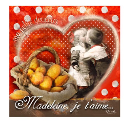 [OL6DEMJ] Dessous de plat ORVAL "Madeleine Je t'aime" 