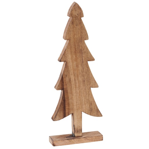 [NC011] Sapin bois Noël couleur miel 20 cm