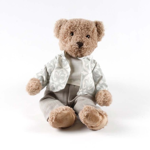 [QJ512] Peluche Ours Garçon NASH Louise Mansen 39 cm
