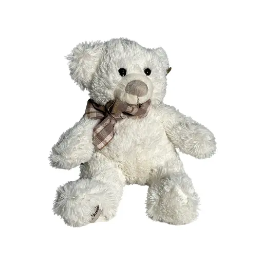 [WW168] Peluche Ours Nils écru 22 cm