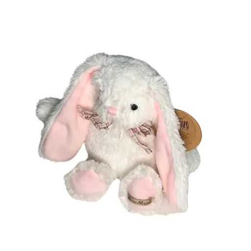 [QJ497] Peluche Lapin Blanc Bella 21 cm