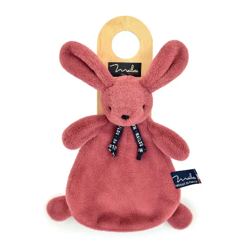 [MA0185] Doudou Lapin Rose Dorlotin MAILOU 24 cm